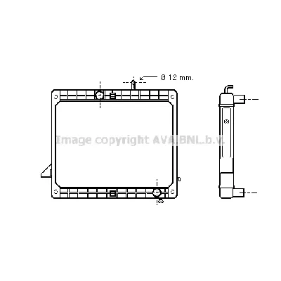 Hladnjak, hlađenje motora AVA COOLING ME2175 AVA IC-G0P8WI