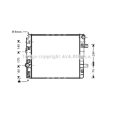 Hladnjak, hlađenje motora AVA COOLING ME2184 AVA IC-F8BF4F