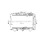 Hladnjak, hlađenje motora AVA COOLING ME2284 AVA IC-G0P8WL
