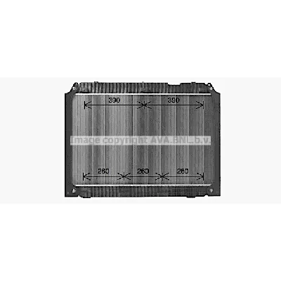 Hladnjak, hlađenje motora AVA COOLING ME2334 AVA IC-G080YC