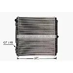 Hladnjak, hlađenje motora AVA COOLING ME2339N AVA IC-G0SZQC