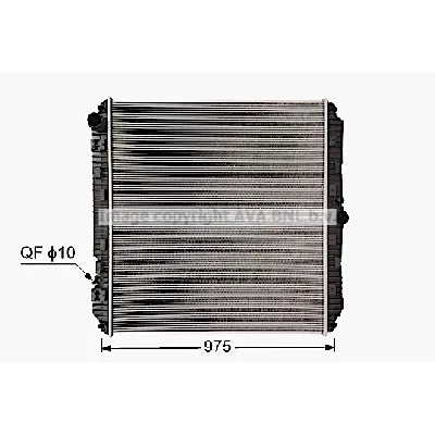 Hladnjak, hlađenje motora AVA COOLING ME2339N AVA IC-G0SZQC