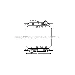 Hladnjak, hlađenje motora AVA COOLING MEA2222 AVA IC-G07JMG