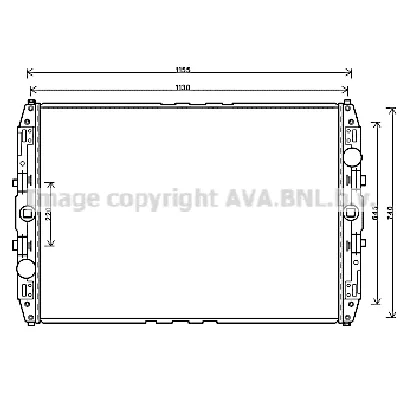 Hladnjak, hlađenje motora AVA COOLING MN2087 AVA IC-F8BF49
