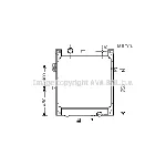 Hladnjak, hlađenje motora AVA COOLING MNA2004 AVA IC-G080YI