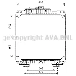 Hladnjak, hlađenje motora AVA COOLING NH2020 AVA IC-F8BACE