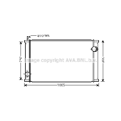 Hladnjak, hlađenje motora AVA COOLING RE2021 AVA IC-F8BF56