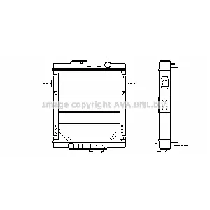 Hladnjak, hlađenje motora AVA COOLING RE2049 AVA IC-G0NVO0