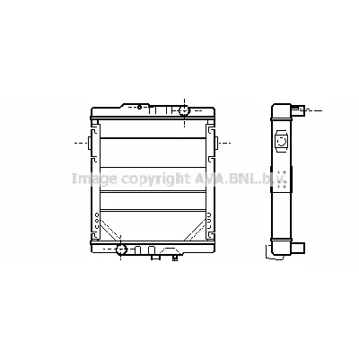 Hladnjak, hlađenje motora AVA COOLING RE2049 AVA IC-G0NVO0