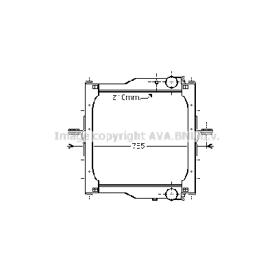 Hladnjak, hlađenje motora AVA COOLING RE2094 AVA IC-F8BF55