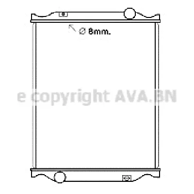 Hladnjak, hlađenje motora AVA COOLING RE2106N AVA IC-F8BF6F