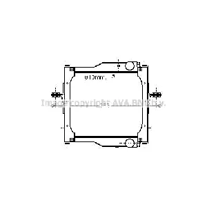Hladnjak, hlađenje motora AVA COOLING RE2125 AVA IC-G0QGT0