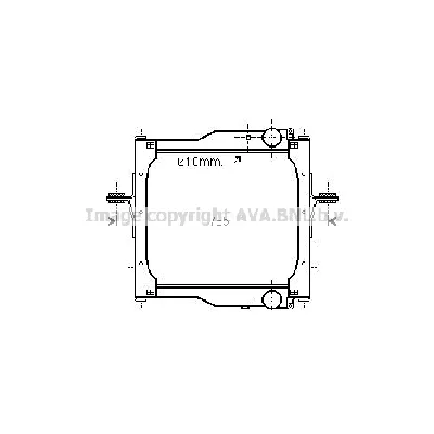 Hladnjak, hlađenje motora AVA COOLING RE2125 AVA IC-G0QGT0