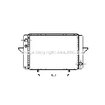 Hladnjak, hlađenje motora AVA COOLING RT2107 AVA IC-G0Y1KW