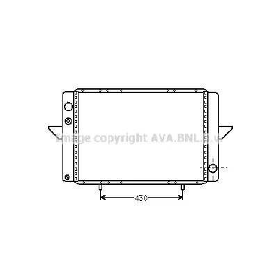 Hladnjak, hlađenje motora AVA COOLING RT2107 AVA IC-G0Y1KW