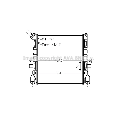 Hladnjak, hlađenje motora AVA COOLING SC2001 AVA IC-F8BF59