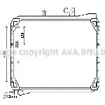 Hladnjak, hlađenje motora AVA COOLING UG2007 AVA IC-F8BF51