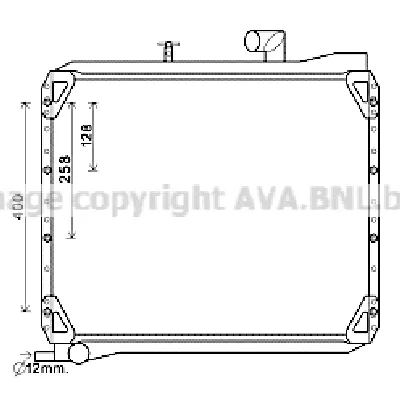 Hladnjak, hlađenje motora AVA COOLING UG2007 AVA IC-F8BF51