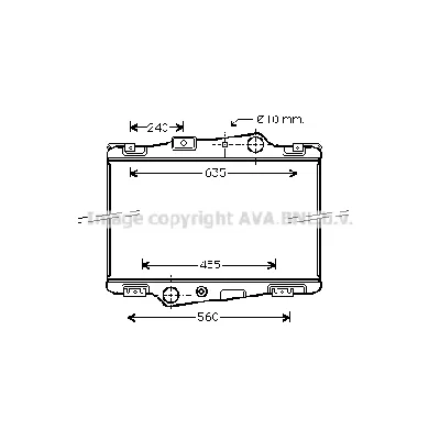 Hladnjak, hlađenje motora AVA COOLING VL2003 AVA IC-G080YL