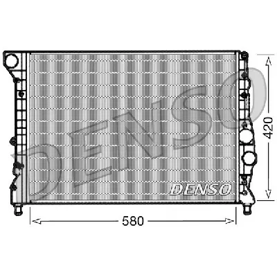 Hladnjak, hlađenje motora DENSO DRM01001 IC-D0FD9D