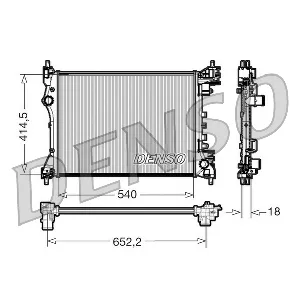 Hladnjak, hlađenje motora DENSO DRM01005 IC-D0FDA1