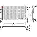Hladnjak, hlađenje motora DENSO DRM02016 IC-E11695