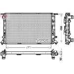 Hladnjak, hlađenje motora DENSO DRM02024 IC-E34636