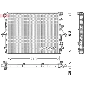 Hladnjak, hlađenje motora DENSO DRM02026 IC-E11696