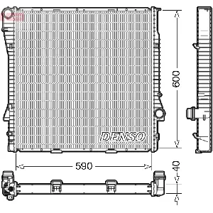 Hladnjak, hlađenje motora DENSO DRM05112 IC-DCA760