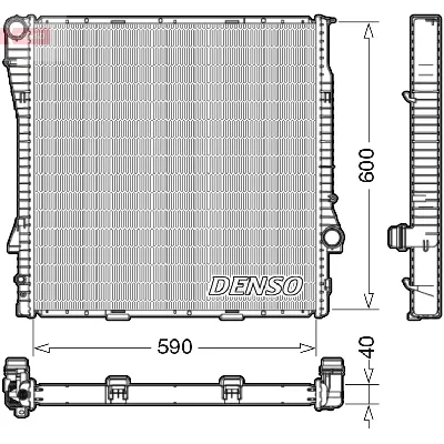 Hladnjak, hlađenje motora DENSO DRM05112 IC-DCA760