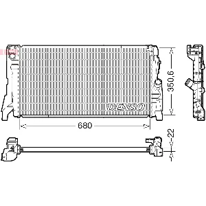 Hladnjak, hlađenje motora DENSO DRM05118 IC-G07UZ5