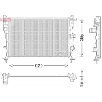 Hladnjak, hlađenje motora DENSO DRM06038 IC-F6141F