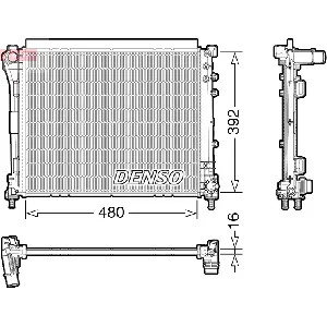Hladnjak, hlađenje motora DENSO DRM09006 IC-F593DF