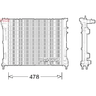 Hladnjak, hlađenje motora DENSO DRM09043 IC-E29F1E