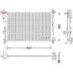 Hladnjak, hlađenje motora DENSO DRM09046 IC-E51C35