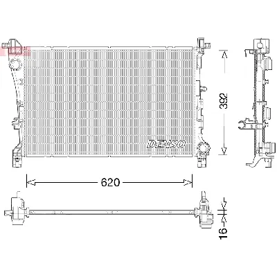 Hladnjak, hlađenje motora DENSO DRM09046 IC-E51C35