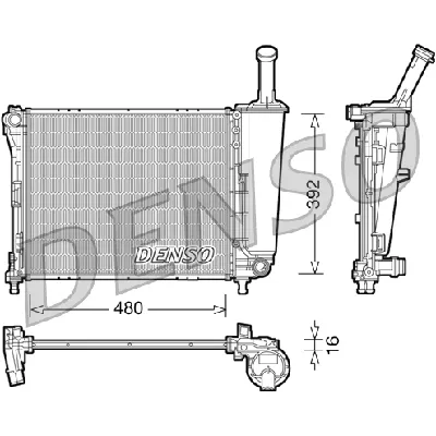 Hladnjak, hlađenje motora DENSO DRM09088 IC-D0FE12