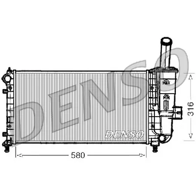 Hladnjak, hlađenje motora DENSO DRM09102 IC-D0FE19