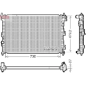 Hladnjak, hlađenje motora DENSO DRM10112 IC-F61421