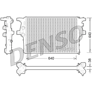 Hladnjak, hlađenje motora DENSO DRM12008 IC-D25842