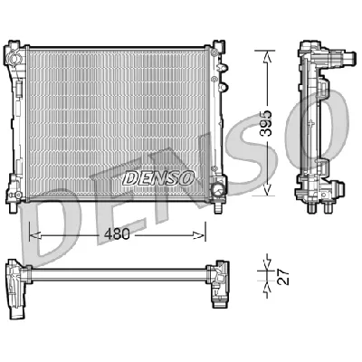 Hladnjak, hlađenje motora DENSO DRM13014 IC-D0FEAD