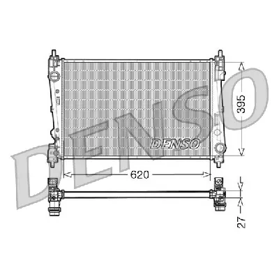 Hladnjak, hlađenje motora DENSO DRM13015 IC-D0FEA2