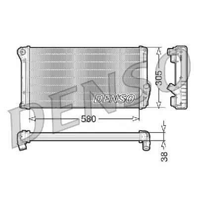 Hladnjak, hlađenje motora DENSO DRM13020 IC-D0FEA3