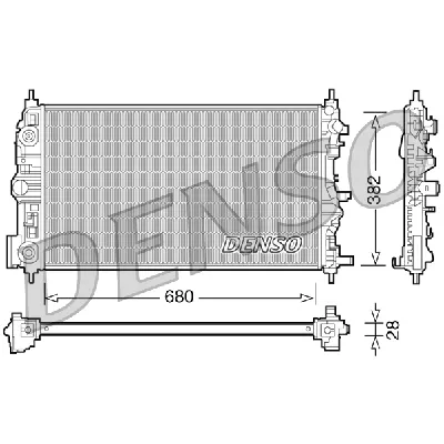 Hladnjak, hlađenje motora DENSO DRM15006 IC-D0FFFD