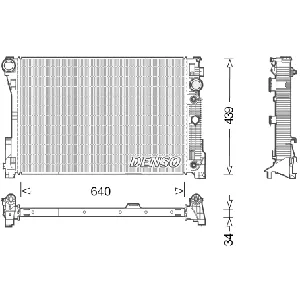 Hladnjak, hlađenje motora DENSO DRM17048 IC-E1169B