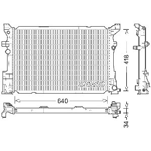 Hladnjak, hlađenje motora DENSO DRM17054 IC-E1169C