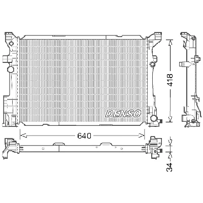 Hladnjak, hlađenje motora DENSO DRM17054 IC-E1169C