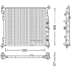 Hladnjak, hlađenje motora DENSO DRM17055 IC-E1169D