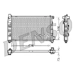 Hladnjak, hlađenje motora DENSO DRM17100 IC-D0FF01