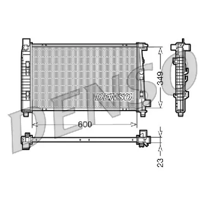 Hladnjak, hlađenje motora DENSO DRM17100 IC-D0FF01